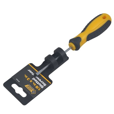 STEEL GRIP 1/8 in. X 3 in. L Slotted Screwdriver 1 pc DR76552